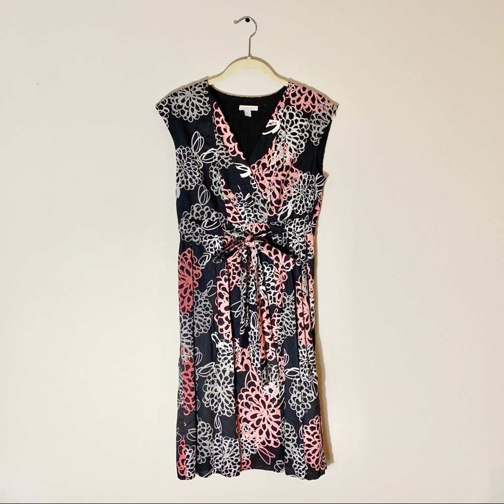 Garnet Hill Voile Tie Waist Jardin Dress 4
